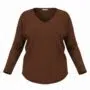 Pull col V VERA grande taille femme - Harmonistyle